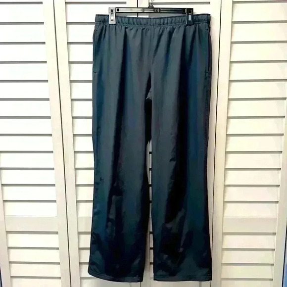 Under Armour UA Craze Woven Semi-Fitted Mesh Lined Pants Size Large Gray - Picture 1 of 6